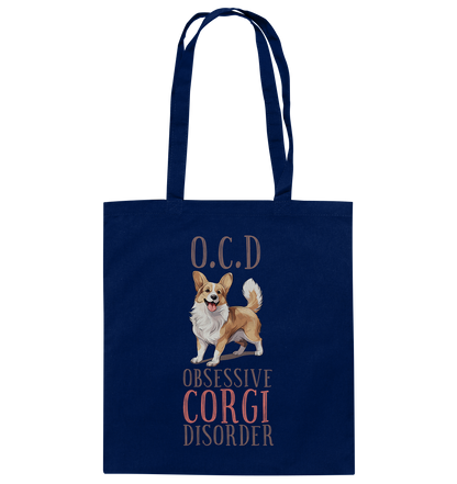 Baumwolltasche "Corgi" Farbe: Weiß| Pawzlove