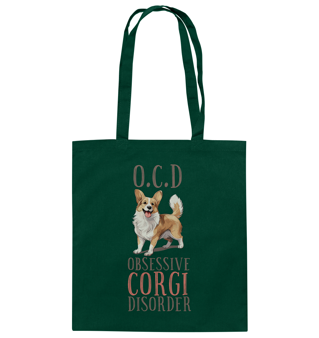 Baumwolltasche "Corgi" Farbe: Weiß| Pawzlove