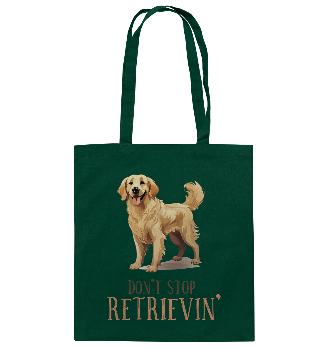 Baumwolltasche "Don't stop Retrievin'" Farbe: Weiß| Pawzlove