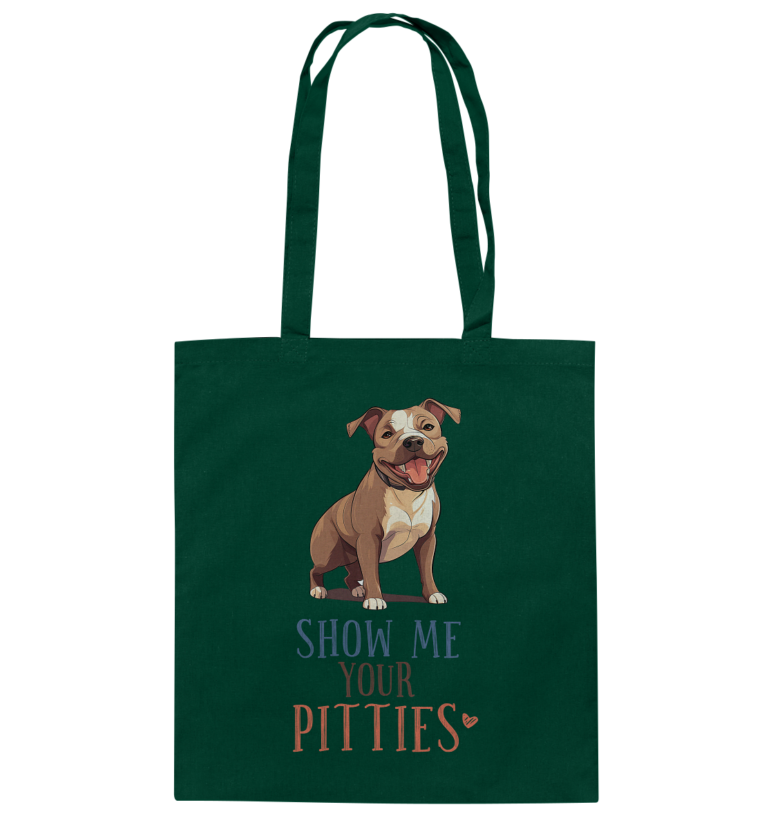 Baumwolltasche "Pitties" Farbe: Weiß| Pawzlove