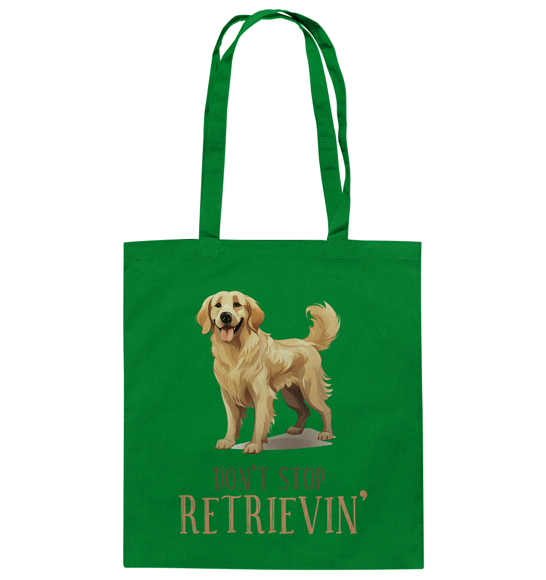 Baumwolltasche "Don't stop Retrievin'" Farbe: Weiß| Pawzlove