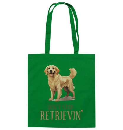 Baumwolltasche "Don't stop Retrievin'" Farbe: Weiß| Pawzlove