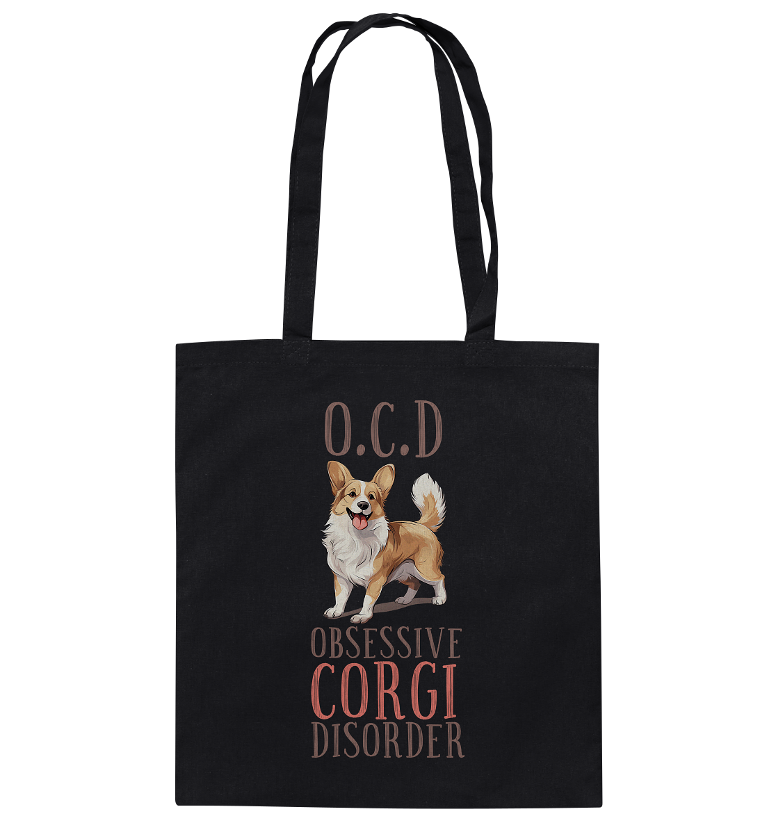 Baumwolltasche "Corgi" Farbe: Weiß| Pawzlove