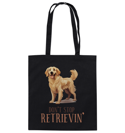 Baumwolltasche "Don't stop Retrievin'" Farbe: Weiß| Pawzlove