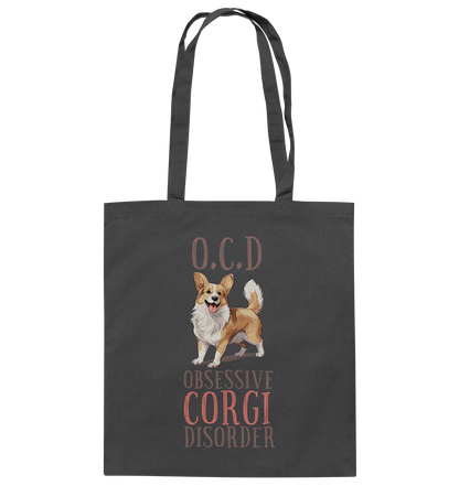 Baumwolltasche "Corgi" Farbe: Weiß| Pawzlove