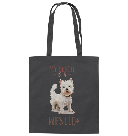 Baumwolltasche "Westie" Farbe: Weiß| Pawzlove