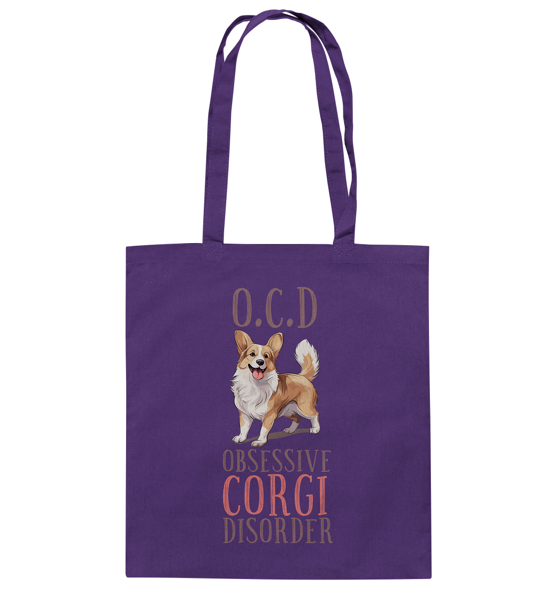 Baumwolltasche "Corgi" Farbe: Weiß| Pawzlove