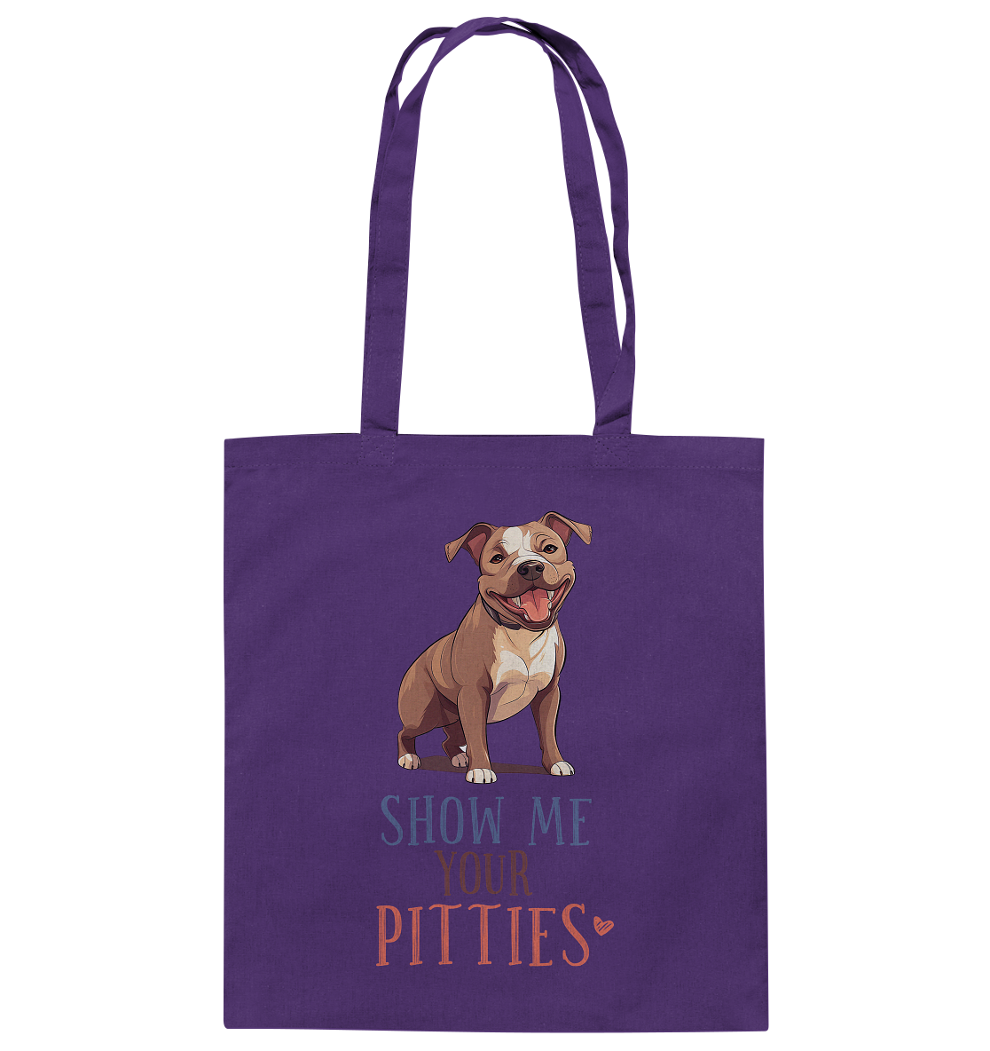 Baumwolltasche "Pitties" Farbe: Weiß| Pawzlove