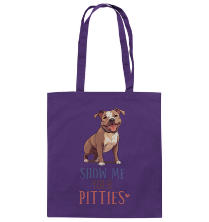 Baumwolltasche "Pitties" Farbe: Weiß| Pawzlove