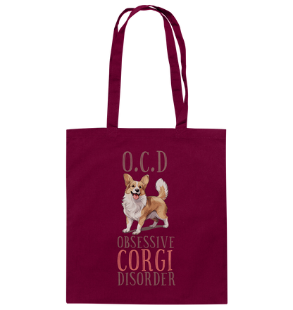 Baumwolltasche "Corgi" Farbe: Weiß| Pawzlove