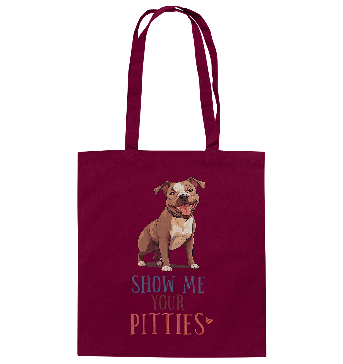 Baumwolltasche "Pitties" Farbe: Weiß| Pawzlove