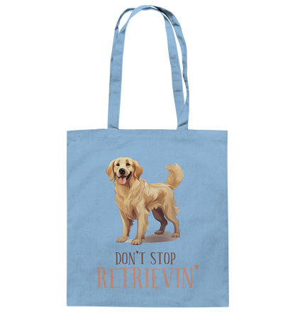 Baumwolltasche "Don't stop Retrievin'" Farbe: Weiß| Pawzlove