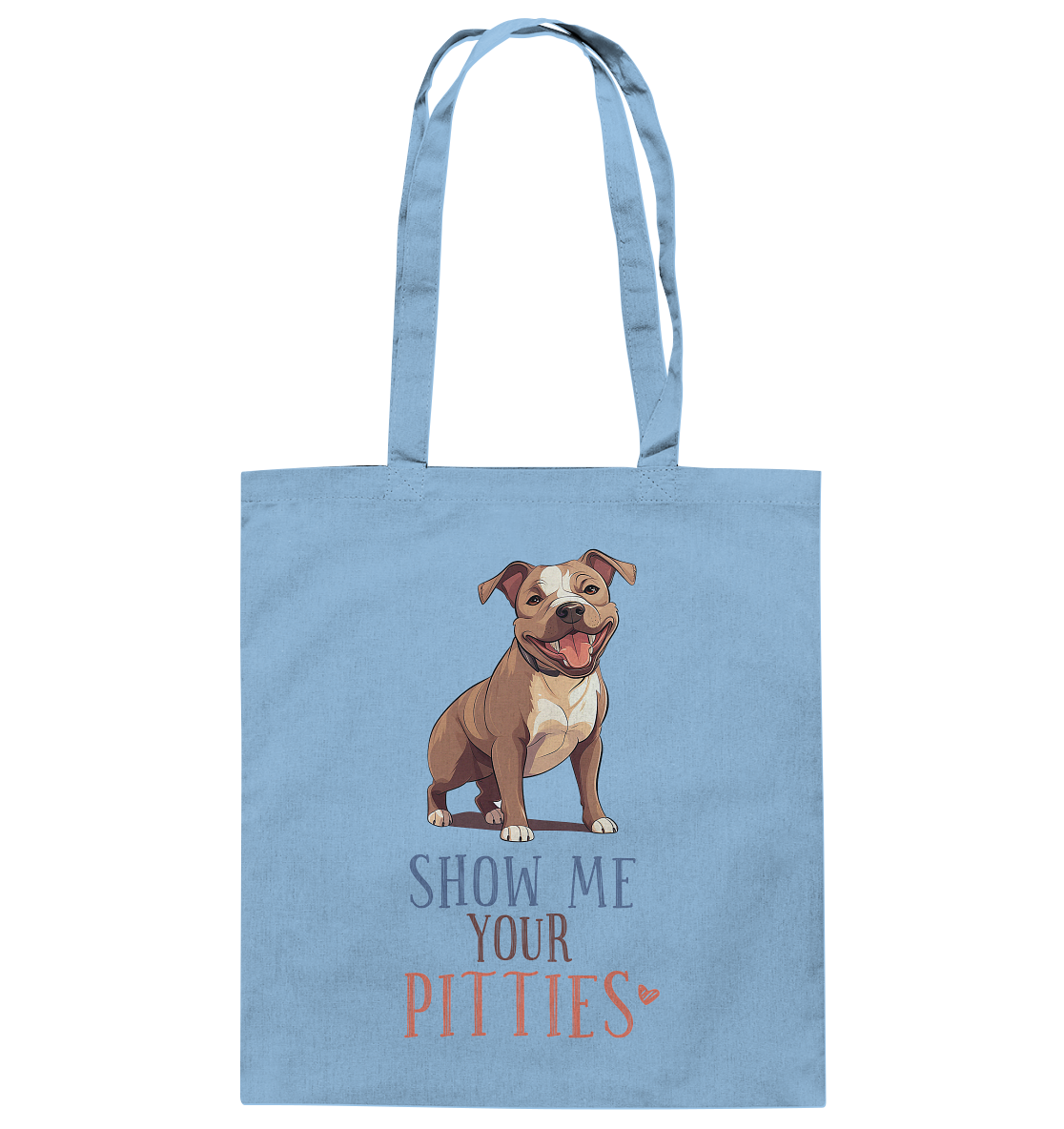 Baumwolltasche "Pitties" Farbe: Weiß| Pawzlove