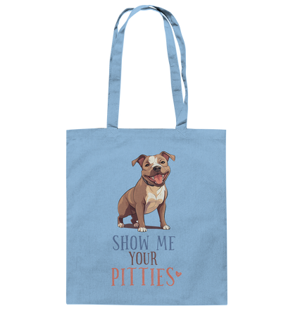 Baumwolltasche "Pitties" Farbe: Weiß| Pawzlove