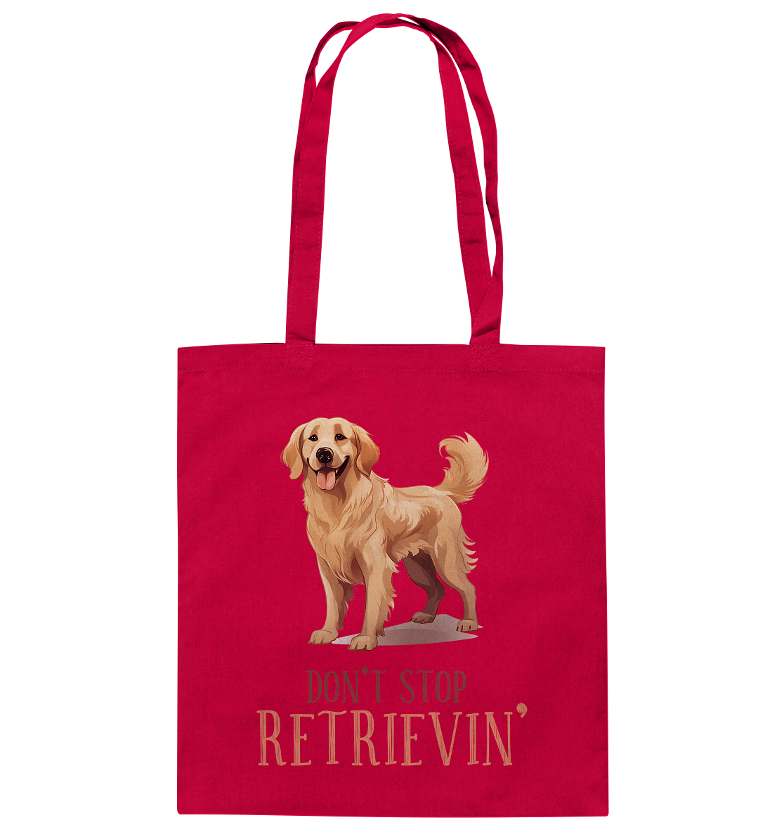 Baumwolltasche "Don't stop Retrievin'" Farbe: Weiß| Pawzlove