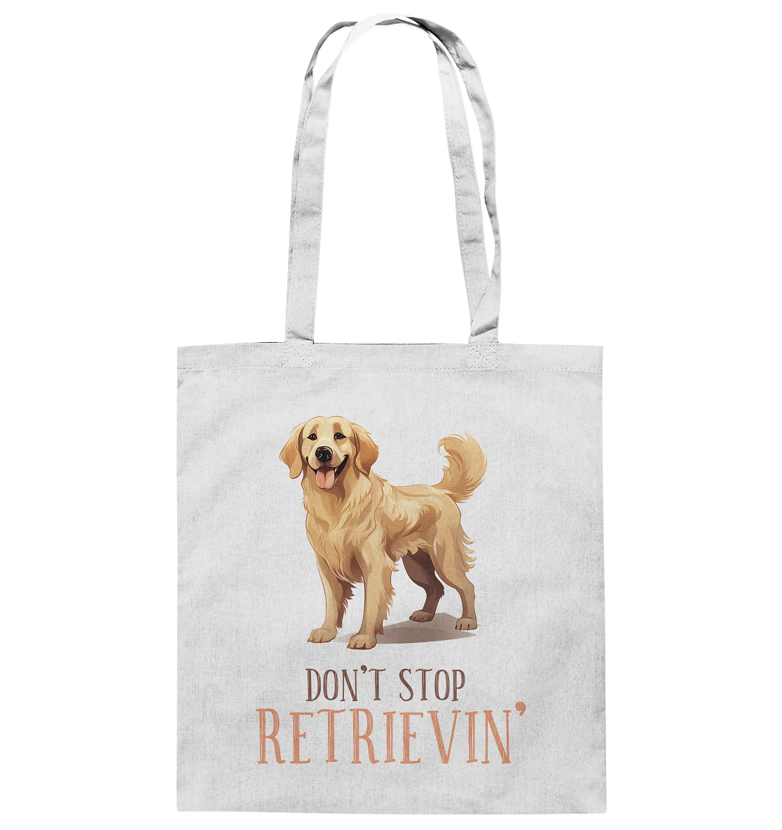 Baumwolltasche "Don't stop Retrievin'" Farbe: Weiß| Pawzlove