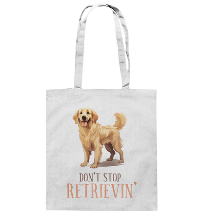 Baumwolltasche "Don't stop Retrievin'" Farbe: Weiß| Pawzlove