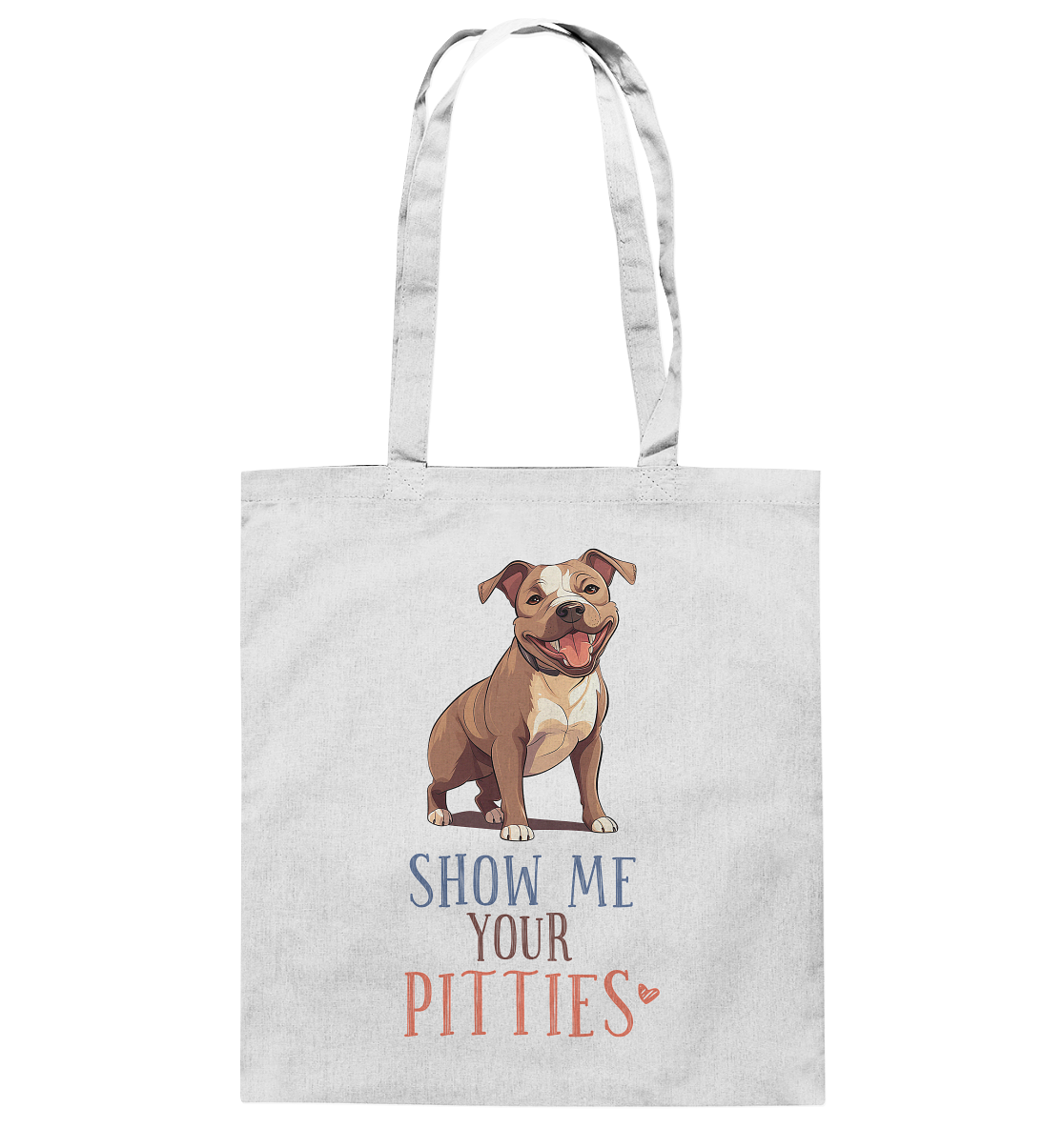 Baumwolltasche "Pitties" Farbe: Weiß| Pawzlove