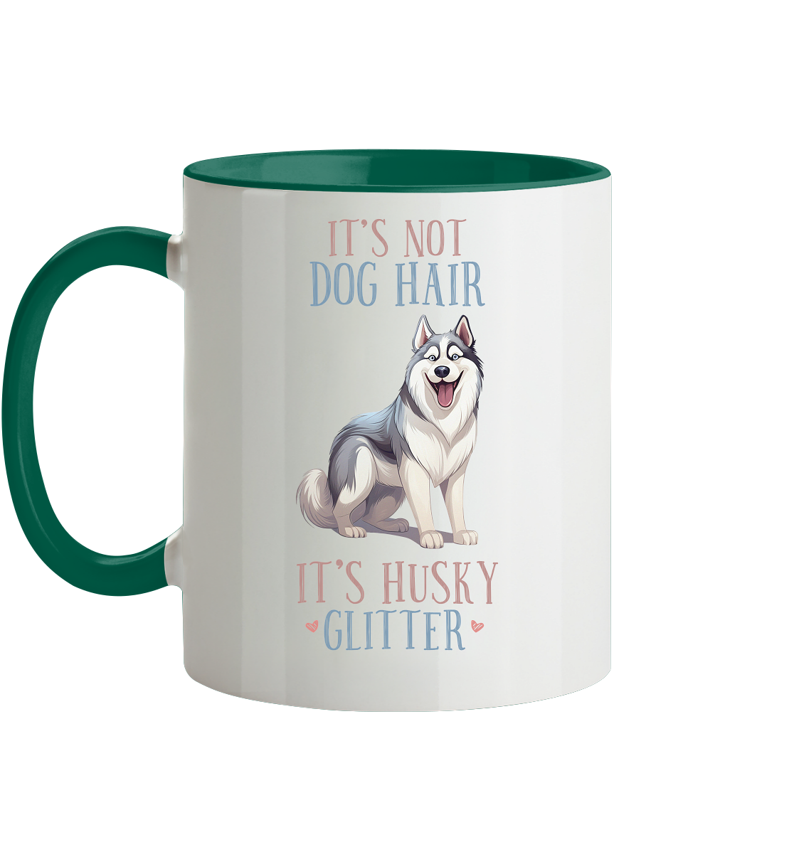 Zweifarbige Tasse "Husky"