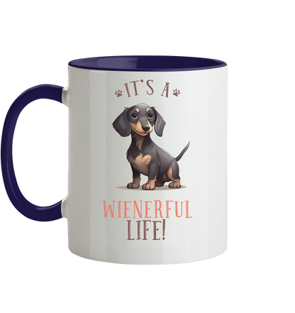 Zweifarbige Tasse "Wienerful Life"