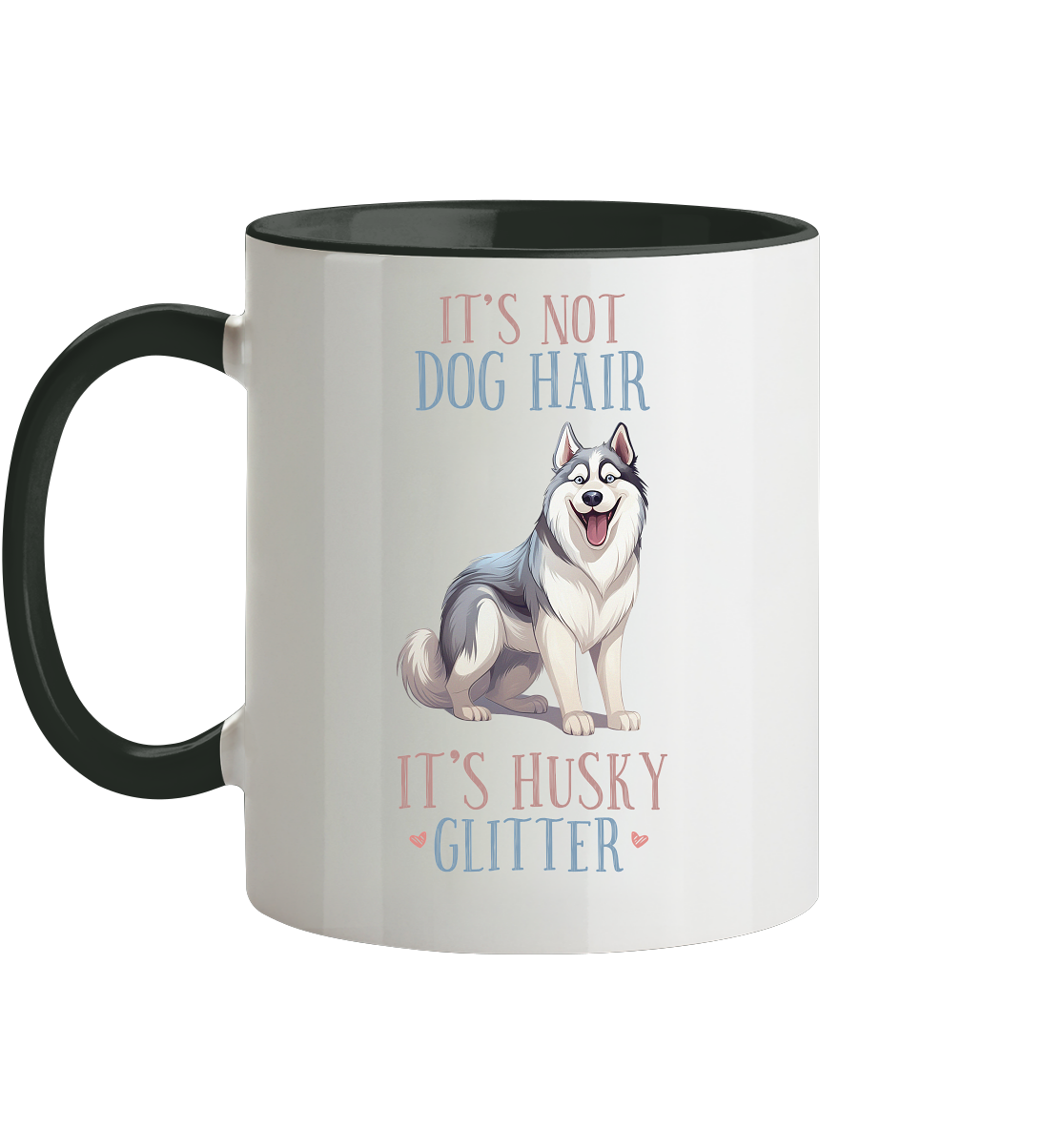 Zweifarbige Tasse "Husky"