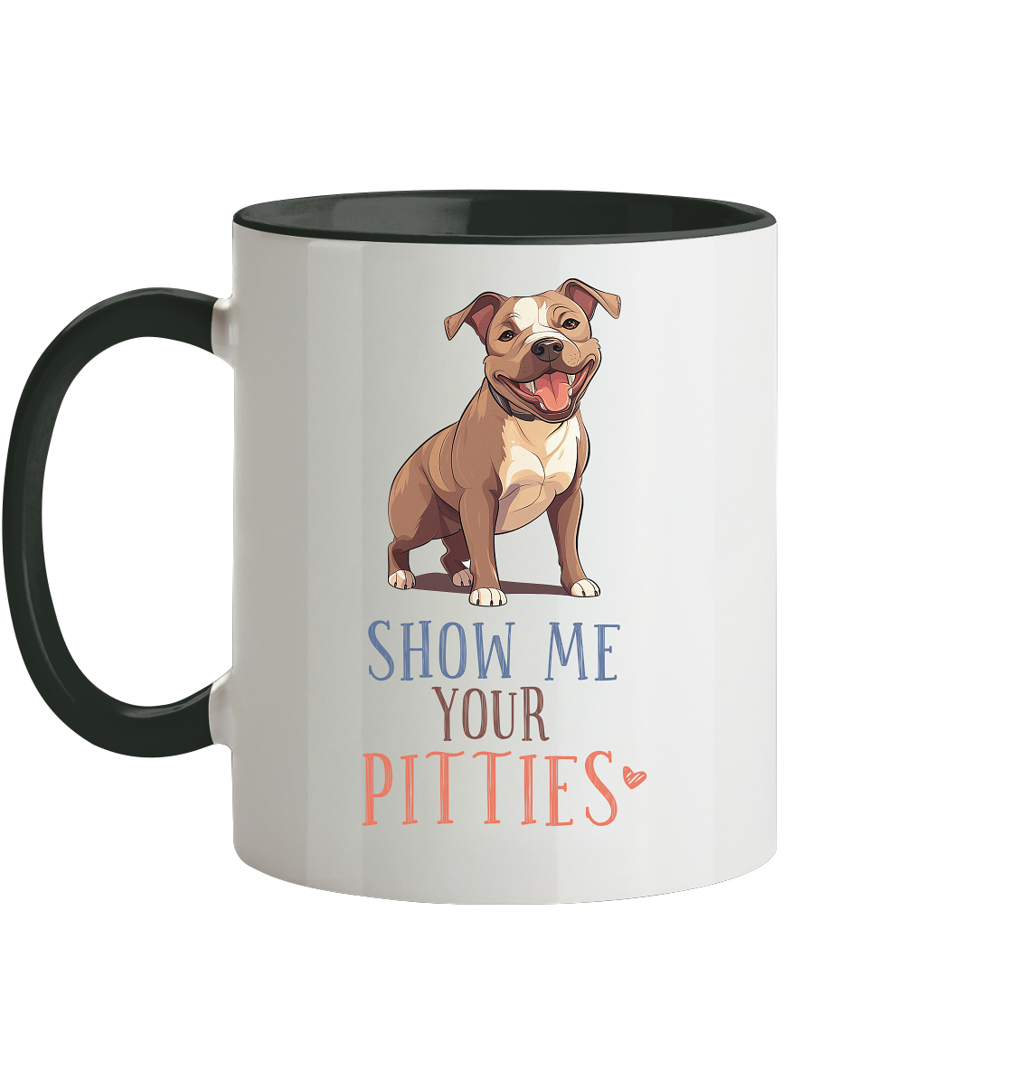 Zweifarbige Tasse "Pitties"