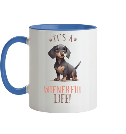 Zweifarbige Tasse "Wienerful Life"