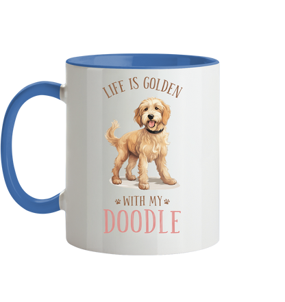 Zweifarbige Tasse "Doodle" Farbe: Altrosa| Pawzlove