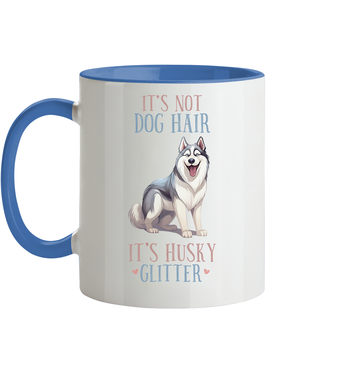 Zweifarbige Tasse "Husky"