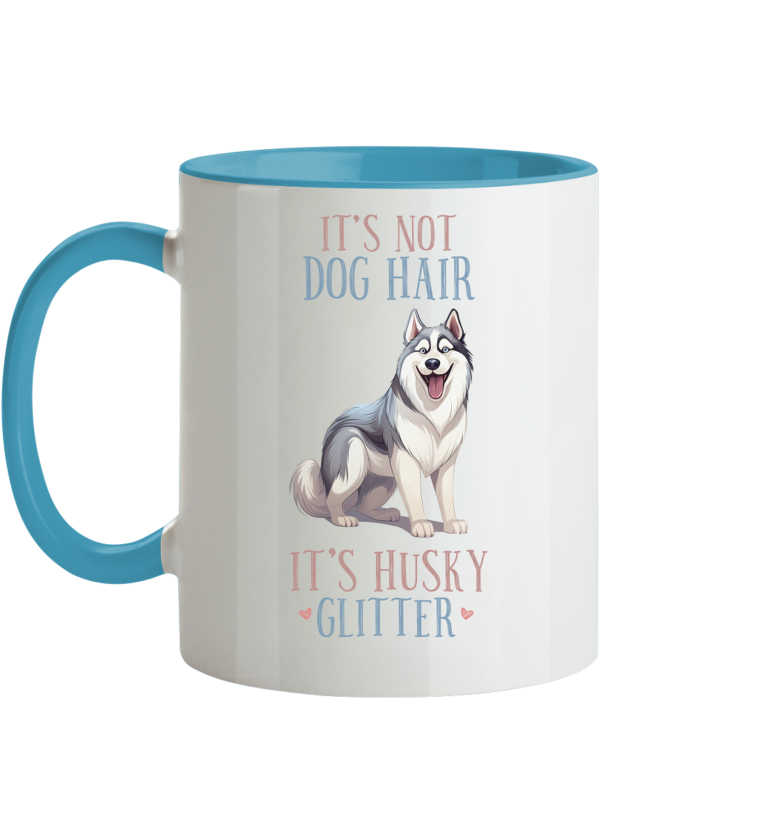 Zweifarbige Tasse "Husky"