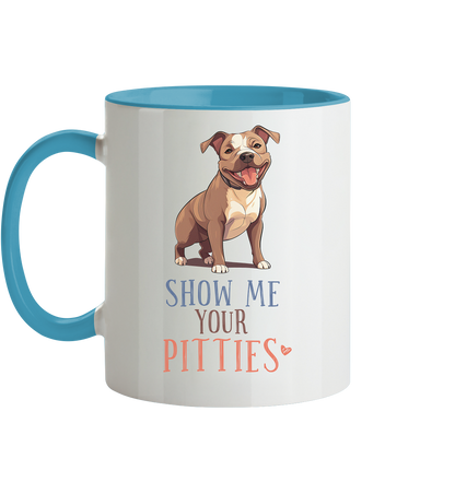 Zweifarbige Tasse "Pitties"