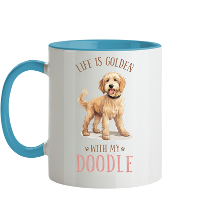 Zweifarbige Tasse "Doodle" Farbe: Altrosa| Pawzlove