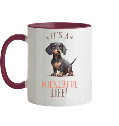 Zweifarbige Tasse "Wienerful Life"