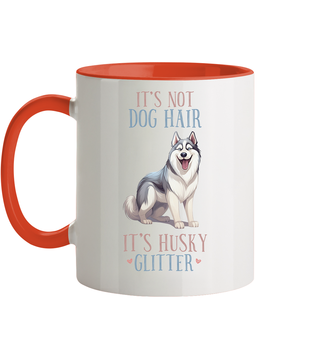 Zweifarbige Tasse "Husky"