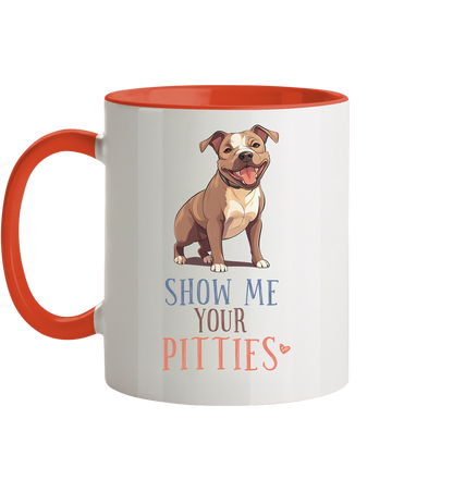 Zweifarbige Tasse "Pitties"