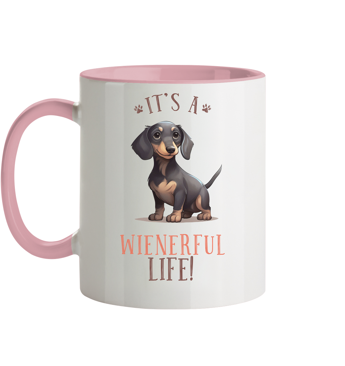 Zweifarbige Tasse "Wienerful Life"