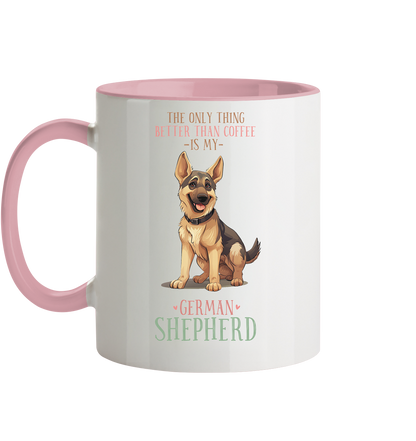 Zweifarbige Tasse "Shepherd" Farbe: Altrosa| Pawzlove