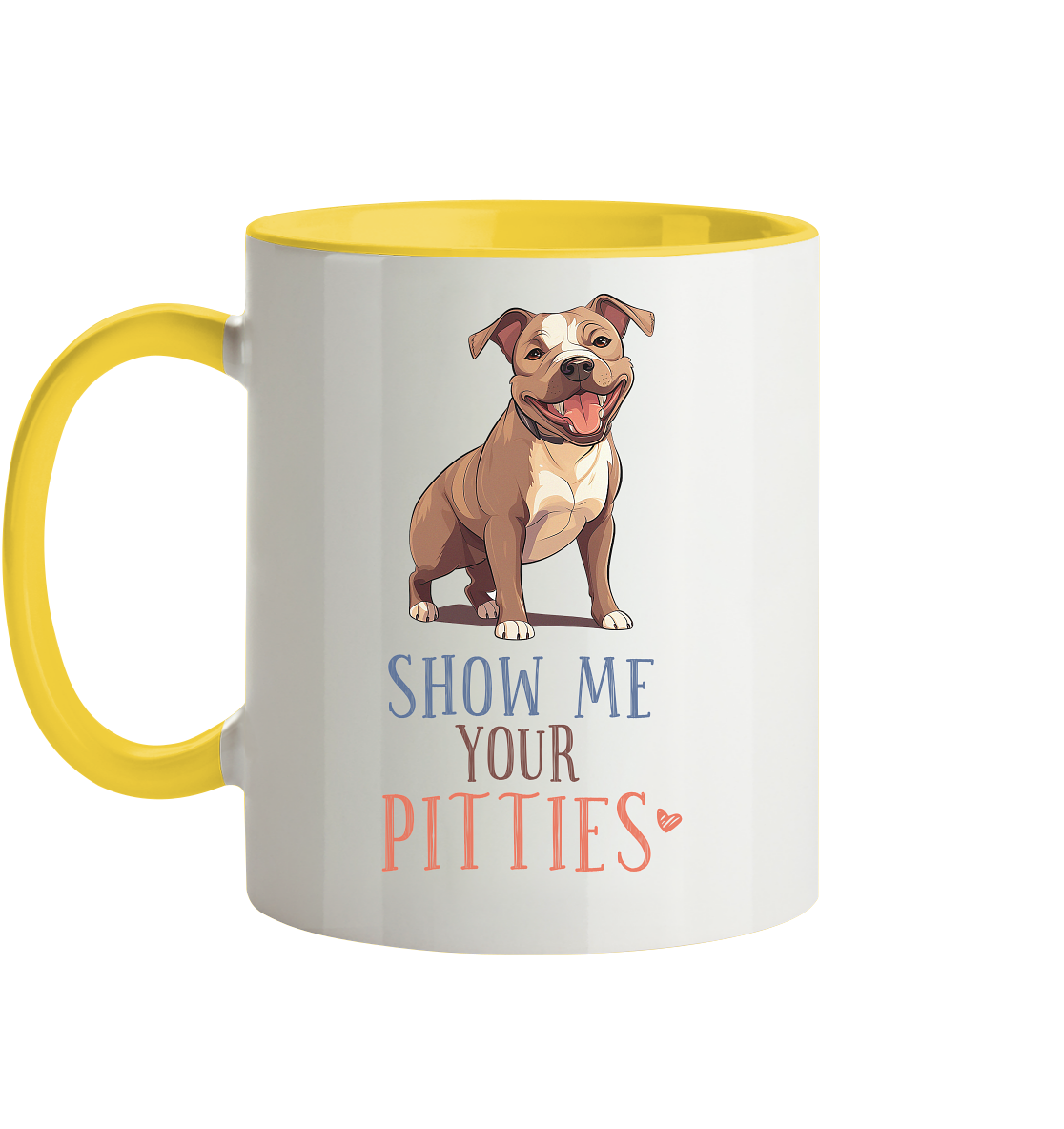 Zweifarbige Tasse "Pitties"