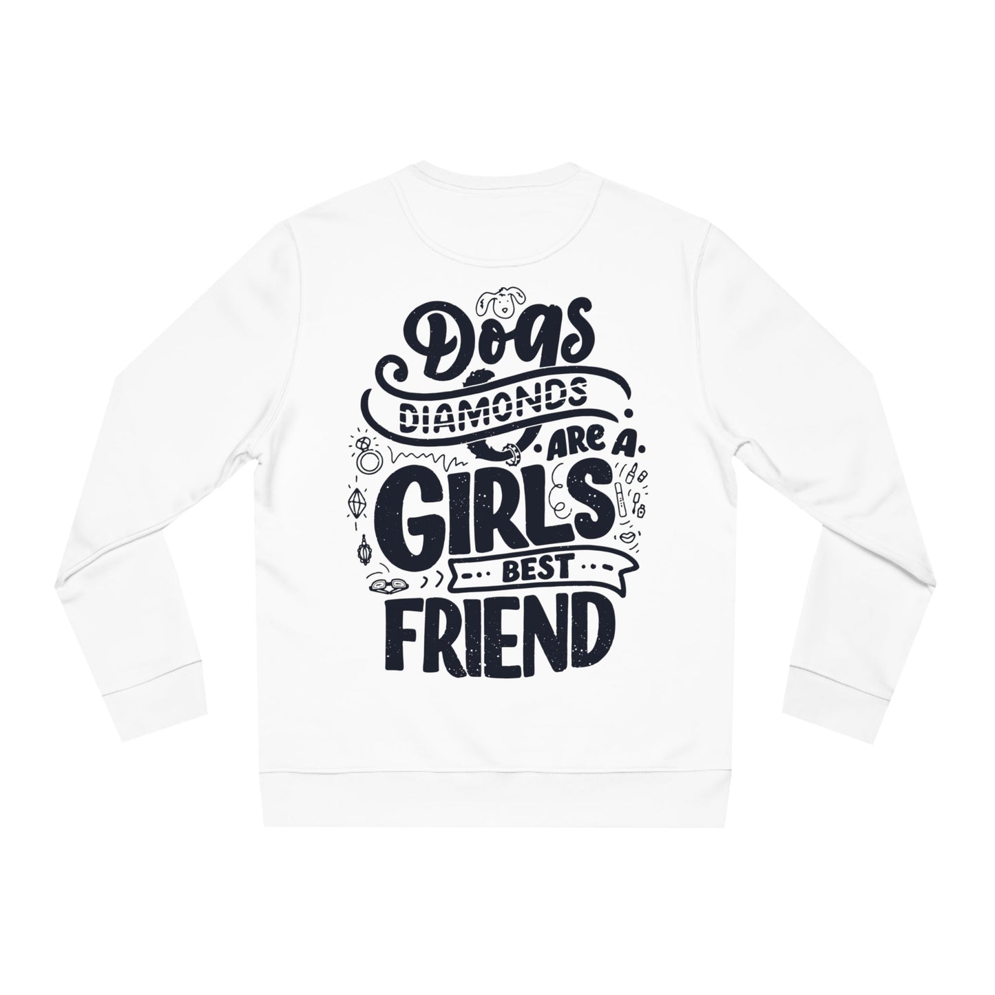 Backprint Changer Sweatshirt "Diamonds" - PAWZLOVE