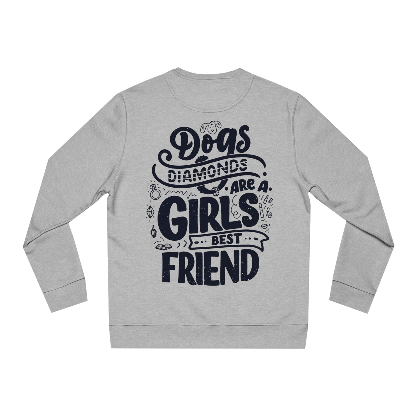 Backprint Changer Sweatshirt "Diamonds" - PAWZLOVE