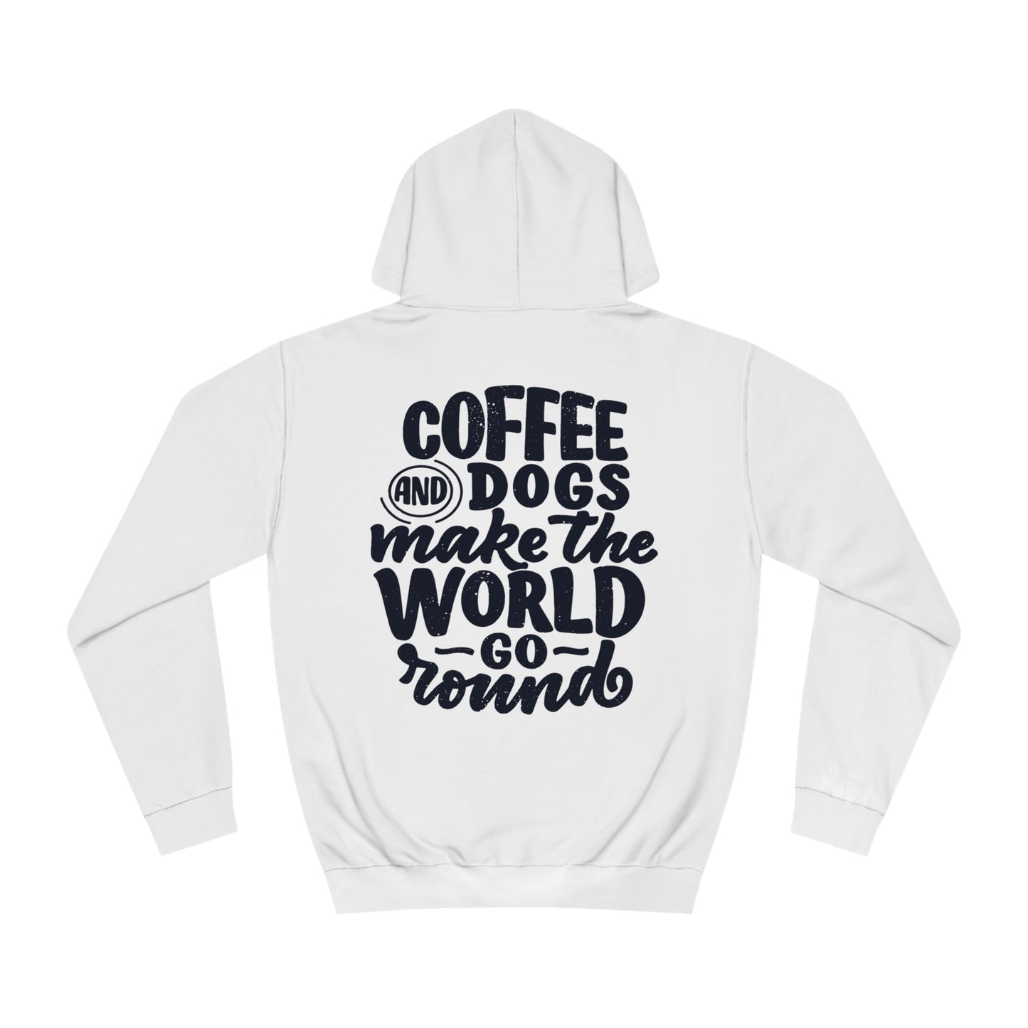 Backprint College Hoodie "Coffee and Dogs" - PAWZLOVE