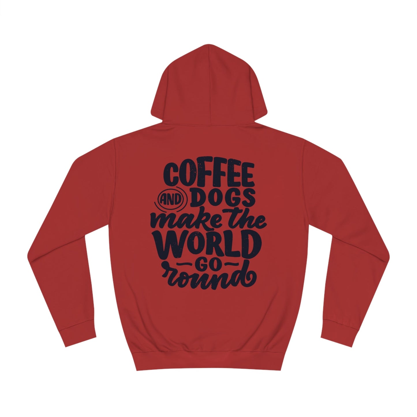 Backprint College Hoodie "Coffee and Dogs" - PAWZLOVE