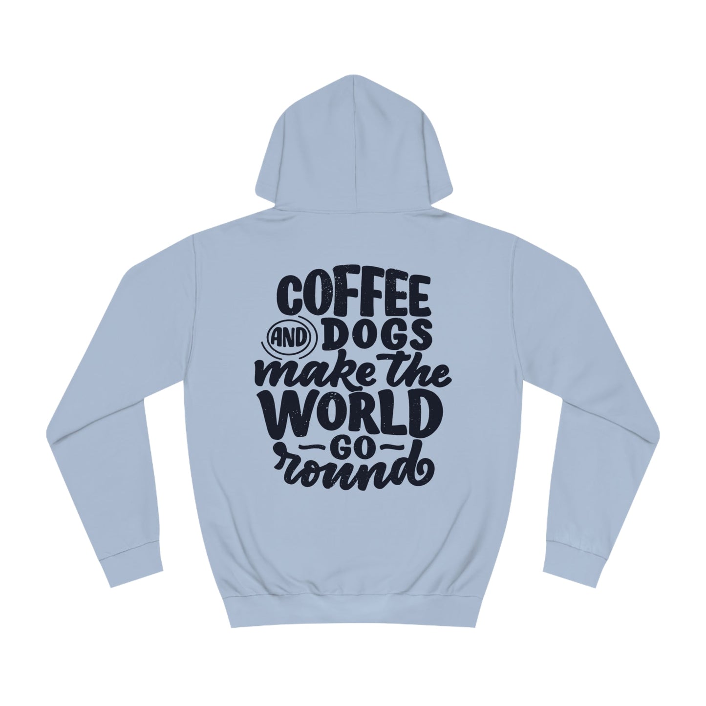 Backprint College Hoodie "Coffee and Dogs" - PAWZLOVE