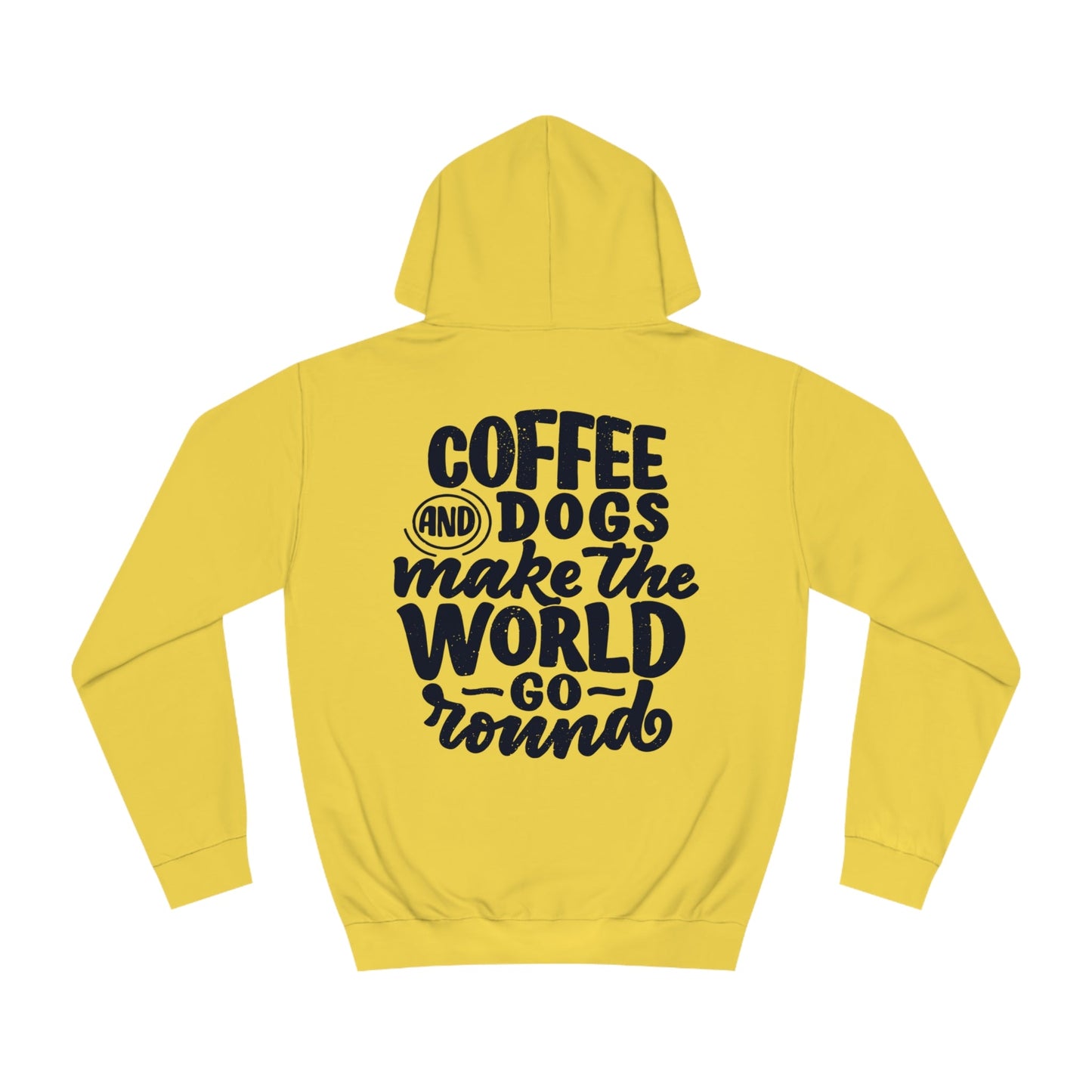 Backprint College Hoodie "Coffee and Dogs" - PAWZLOVE