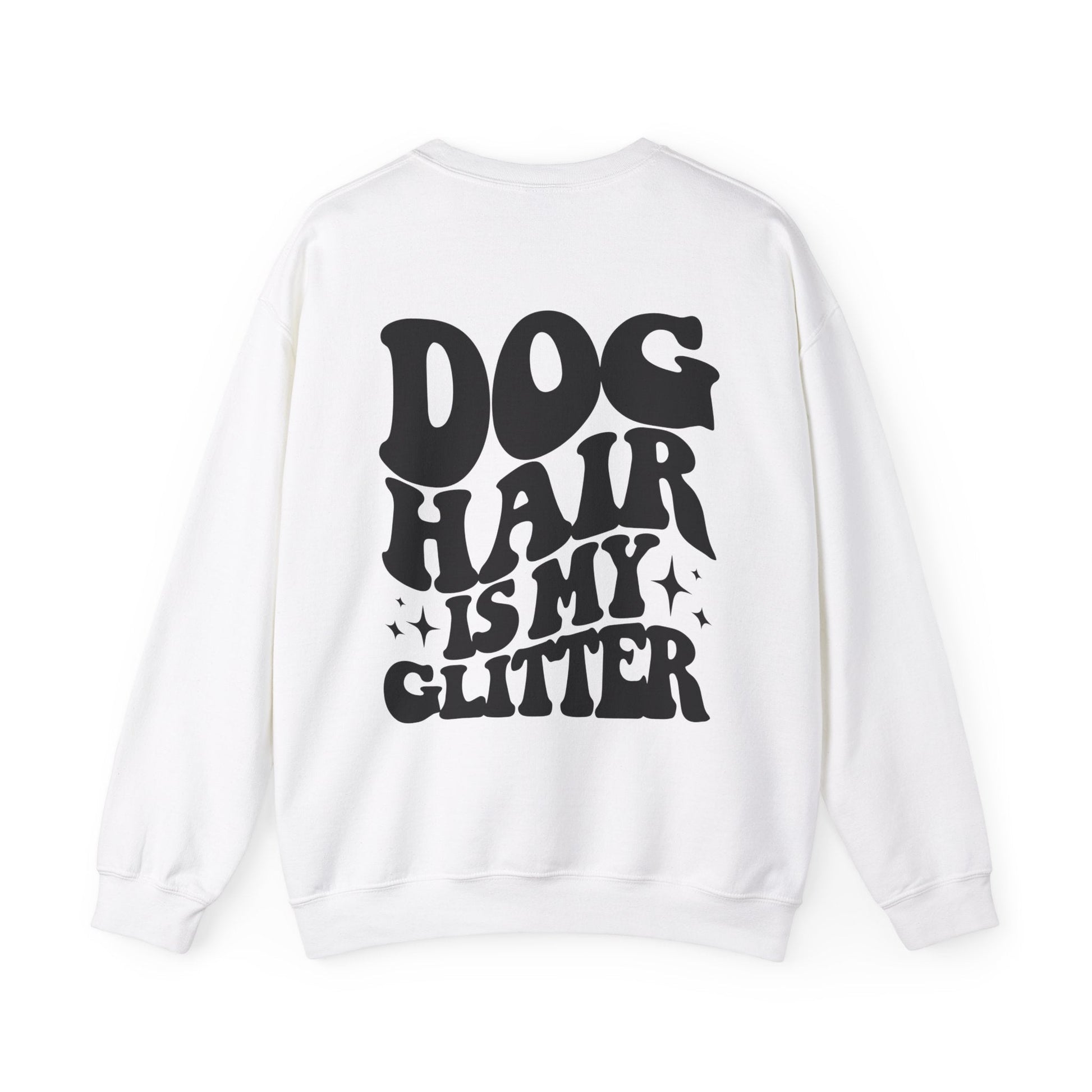 Backprint Heavy Blend™ Crewneck Sweatshirt "Dog Hair is my Glitter" - PAWZLOVE