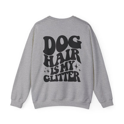 Backprint Heavy Blend™ Crewneck Sweatshirt "Dog Hair is my Glitter" - PAWZLOVE