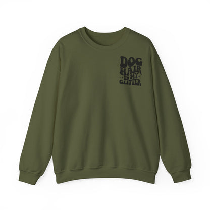 Backprint Heavy Blend™ Crewneck Sweatshirt "Dog Hair is my Glitter" - PAWZLOVE