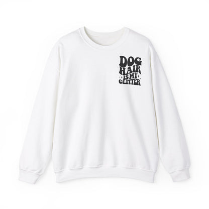 Backprint Heavy Blend™ Crewneck Sweatshirt "Dog Hair is my Glitter" - PAWZLOVE