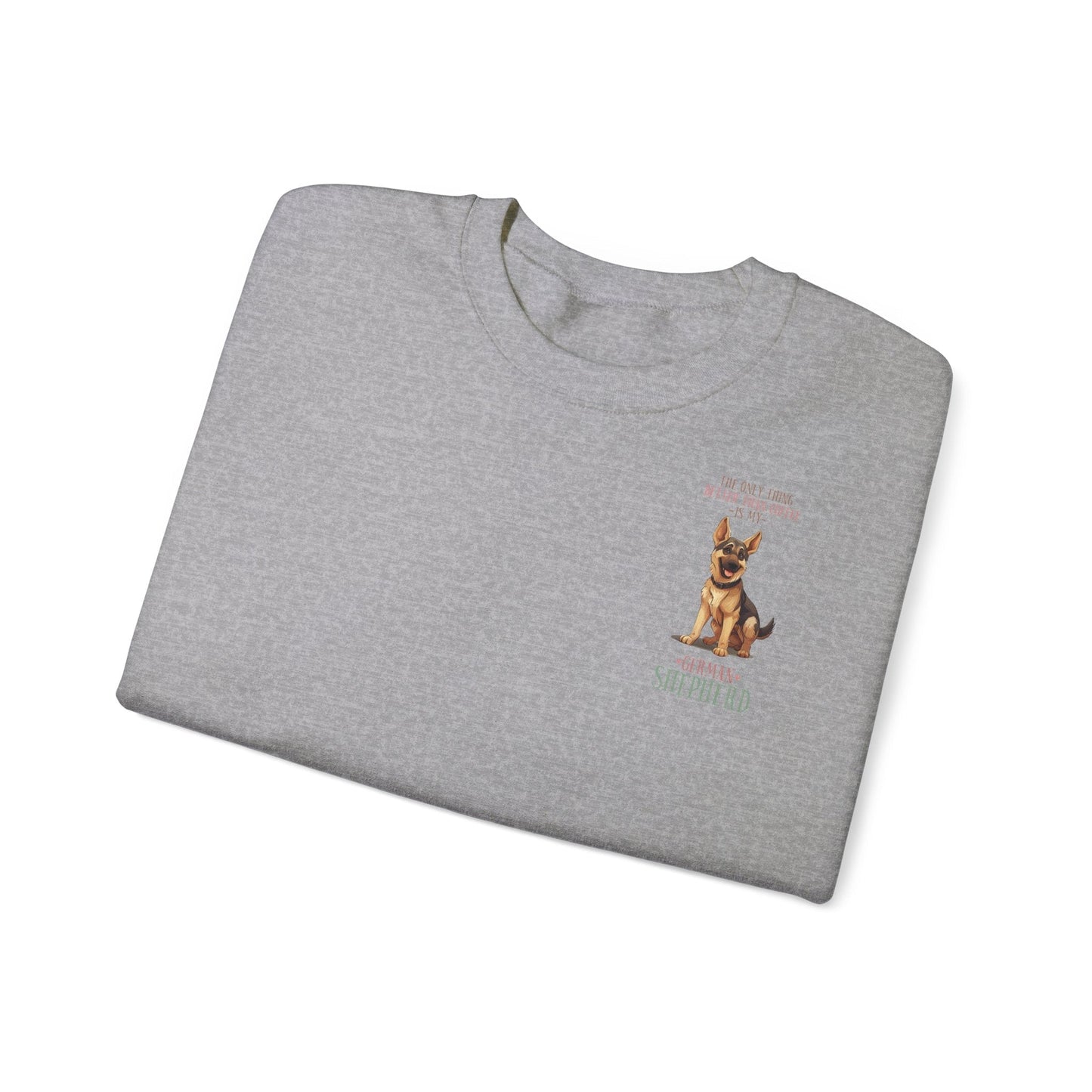 Backprint Heavy Blend™ Crewneck Sweatshirt "German Shepherd" - PAWZLOVE