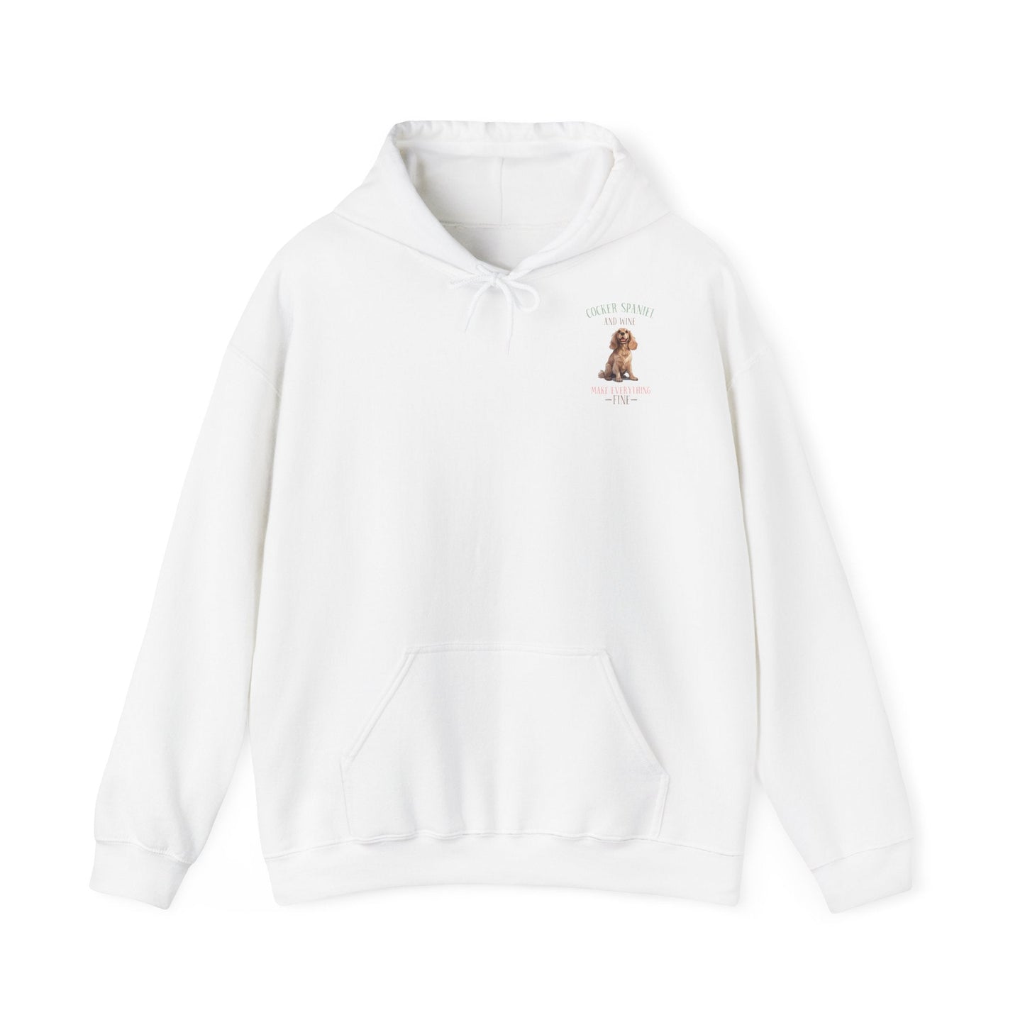 Backprint Heavy Blend™ Hooded Sweatshirt "Cocker Spaniel" - PAWZLOVE